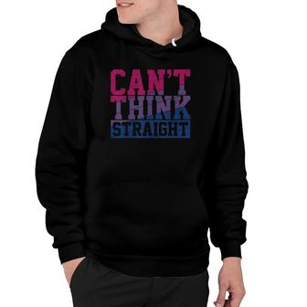 Bisexual Flag Cant Think Straight Gay Pride Month Lgbt Hoodie - Seseable