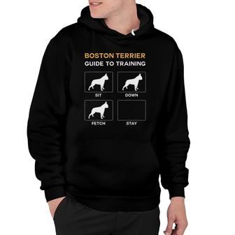 Boston Terrier Guide To Training Dog Obedience Dog Lover Hoodie - Seseable