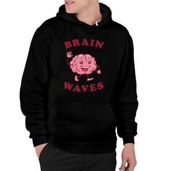 Brain Waves Funny Science Biology Hoodie | Mazezy