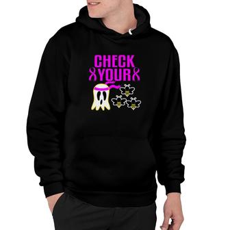 Breast Cancer Awareness Halloween Boo Bees Funny Hoodie - Monsterry