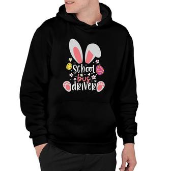 Bunny School Bus Driver Easter Day Outfit School Bus Driver Hoodie - Seseable