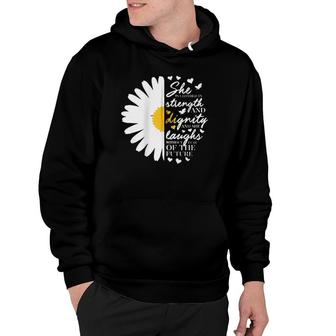 Christian Bible Verse Gifts Women Her Sayings Daisy Religion Zip Hoodie - Seseable