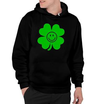 Clover With Smile Funny Kids St Patricks Day Hoodie | Mazezy