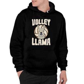 Cute And Fun Team Volleyball Llama Lover Hoodie | Mazezy
