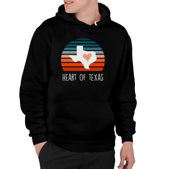 Cute Texas Girl Gift Heart Of Texas I Love Tx Womens Hoodie - Seseable