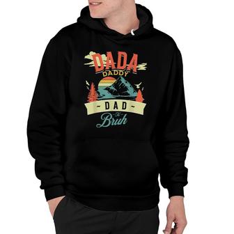 Dada Daddy Dad Bruh Quote Funny Fathers Day Vintage 2022 V2 Hoodie - Thegiftio UK