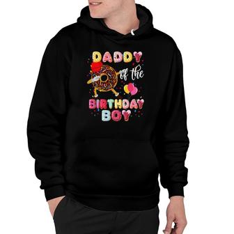 Daddy Of The Birthday Boy Funny Dabbing Donut Fathers Day Hoodie - Seseable
