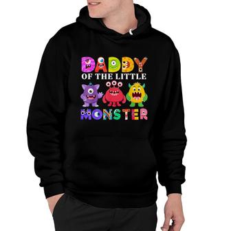 Daddy Of The Little Monster Birthday Party Family Monster Hoodie - Seseable