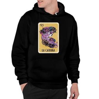 Day Of The Dead Girl Mexican Lottery Bingo Gifts La Catrina Hoodie - Seseable