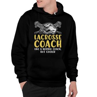 Dictionary Definition Lacrosse Coach Like A Normal Coach But Cooler Hoodie - Seseable