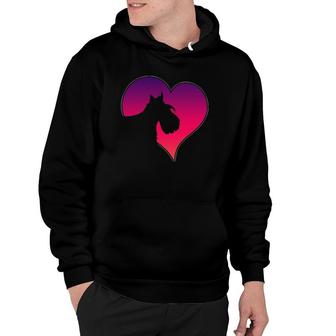 Dogs 365 Scottish Terrier Dog Pink Heart Love Gift For Women Hoodie | Mazezy