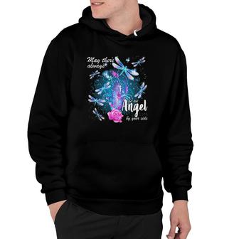 Dragonfly Classic May There Always Be An Angel By Your Side Hoodie | Mazezy
