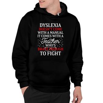 Dyslexia Teacher Therapist Manual Dyslexic Reading Therapy Hoodie - Seseable