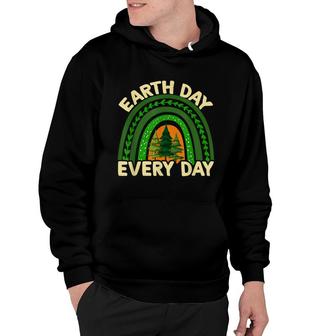 Earth Day Everyday Rainbow Pine Tree Earth Day Earth Day Hoodie - Seseable