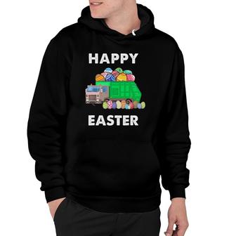 Easter Egg Garbage Truck S Men Boys Easter Bunny Basket Hoodie | Mazezy
