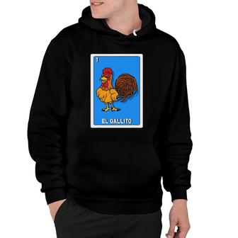 El Gallito Mexican Lottery Bingo Card Hoodie - Seseable