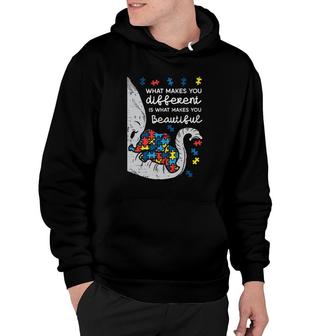 Elephant What Makes You Different Autism Awareness Women Kid Hoodie | Mazezy