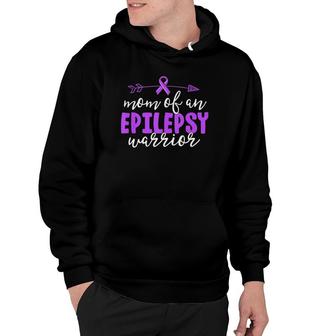 Epilepsy Mom Purple Ribbon Awareness Mother Hoodie | Mazezy
