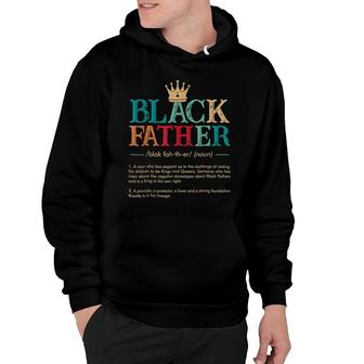 Fathers Day Black Father Noun Definition African American Hoodie - Seseable