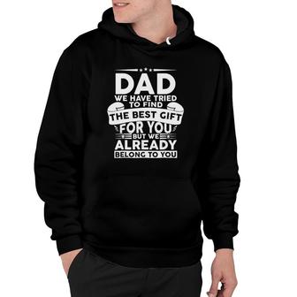 Fathers Day For Dad From Kids Daughter Son Wife Hoodie - Seseable