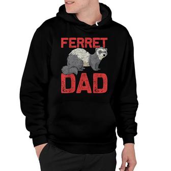Fathers Day Pet Dad Ferret Hoodie - Seseable