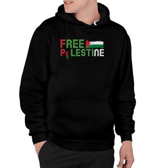 Free Palestine Flag Arabic Free Gaza Palestinian Flag Hoodie - Seseable