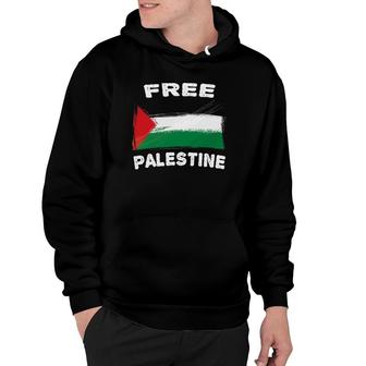 Free Palestine Flag I Love Palestine Gaza Palestinian Flag Hoodie - Seseable