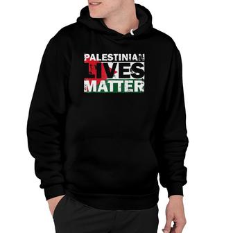 Free Palestine Flag Palestinian Lives Matter Retro Hoodie - Seseable