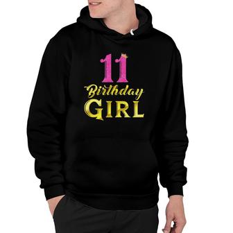 Funny 11Th Princess Cute 11 Years Old 11Th Birthday Hoodie - Seseable