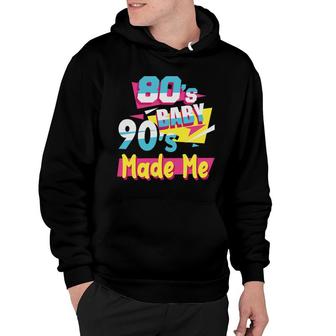 Funny 80S Baby 90S Made Me I Love It Vintage Retro Hoodie - Seseable