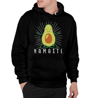 Funny Avocado Namaste Peace Impression Gift Hoodie - Seseable