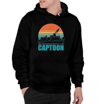 Funny Boating Captoon Pontoon Tritoon Captain Pontoon Boat V2 Hoodie - Thegiftio UK