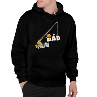 Funny Construction Worker Dad Birthday Crew Party Tee Hoodie | Mazezy