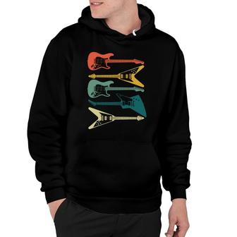 Funny Guitar Retro Vintage Music 80S 90S Style Hoodie - Seseable