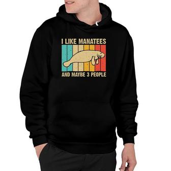 Funny Manatee Art For Men Women Sea Cow Monster Fish Lover Hoodie - Thegiftio