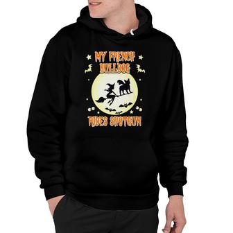 Funny My French Bulldog Rides Shotgun Halloween Hoodie - Monsterry CA