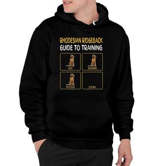 Funny Rhodesian Ridgeback Guide To Training Dog Obedience Hoodie | Seseable UK