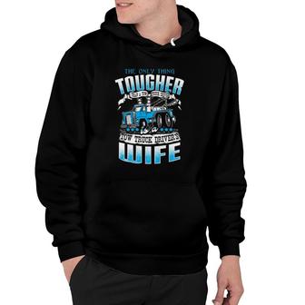 Funny Tow Truck Driver Operator Wife Back Print Hoodie | Mazezy