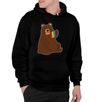Gay Pride Lgbt Pride Month Bear Hoodie - Seseable