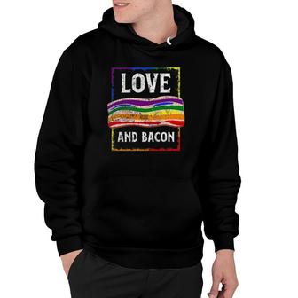 Gay Pride Rainbow Love Bacon Low Carb Keto Lgbtq Accessories Hoodie | Mazezy
