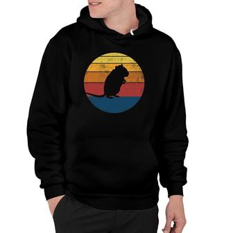 Gerbil Vintage Retro Gerbil Silhouette Hoodie | Mazezy
