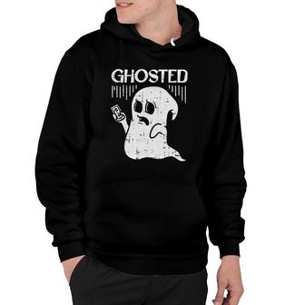 Ghosted Lazy Halloween Costume Funny Ghost Texting Dating Hoodie | Mazezy