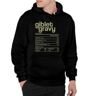 Giblet Gravy Nutrition Facts Funny Thanksgiving Christmas Hoodie - Seseable