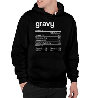 Gravy Nutrition Facts Turkey Thanksgiving Christmas Costume Hoodie - Seseable