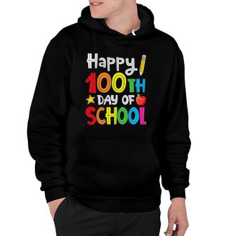 Happy 100Th Day Of School Teacher Student Boys Girls Kids Hoodie - Seseable