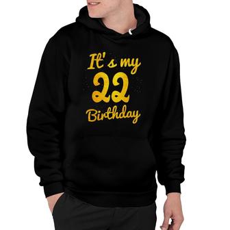 Happy 22 Years Old Birthday Its My 22Nd Birthday 22Nd Bday Hoodie - Seseable