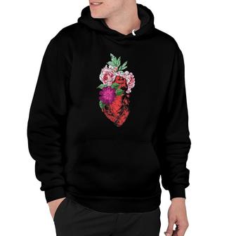 Heart Flower Nature Person Gift Hoodie | Mazezy