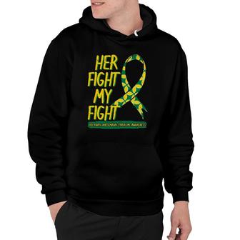 Her Fight Is My Fight Beckwith Wiedemann Syndrome Awareness Hoodie | Mazezy