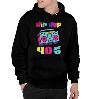 Hip Hop Boombox The 90S Mixtape Music Party 80S 90S Style Hoodie - Seseable