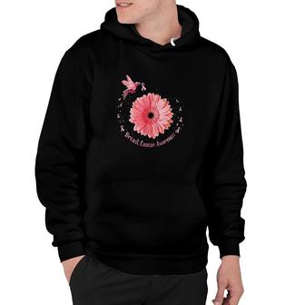 Hummingbird Sunflower Pink Ribbon Breast Awareness Hoodie - Monsterry